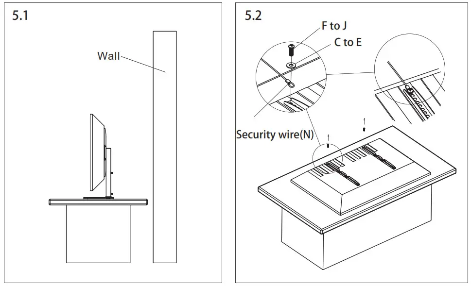 FORGING MOUNT Universal TV Stand HY4111 - Step 5