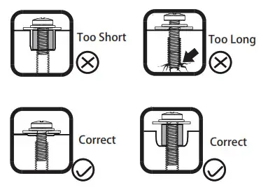 FORGING MOUNT Universal TV Stand HY4111 - mounting holes