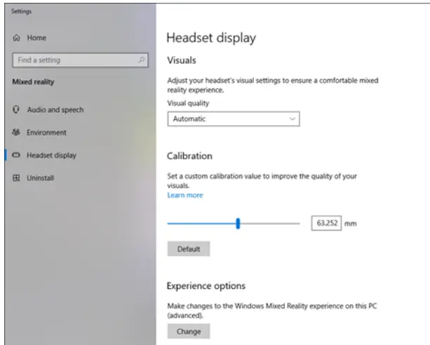 HP Reverb G2 Virtual Reality Headset - Headset display