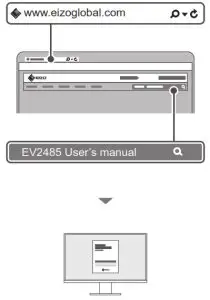 EIZO FlexScan EV2485 24 inch Color LCD Office Monitor -8