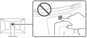 EIZO FlexScan EV2485 24 inch Color LCD Office Monitor - lock button