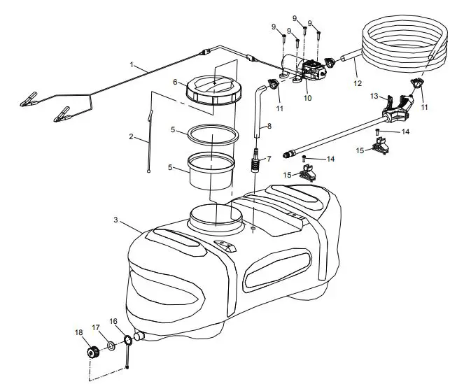 HARBOR FREIGHT 61263 12 Volt 15 Gallon Spot Sprayer fig9