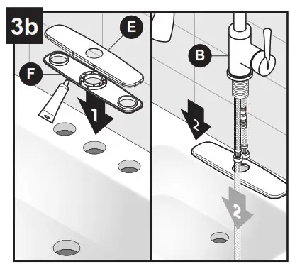 lowes FP4AF260CP Pull Down Kitchen Faucet- ASSEMBLY INSTRUCTIONS 3A