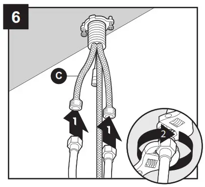 lowes FP4AF260CP Pull Down Kitchen Faucet- ASSEMBLY INSTRUCTIONS 6