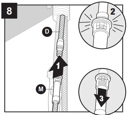 lowes FP4AF260CP Pull Down Kitchen Faucet- ASSEMBLY INSTRUCTIONS 8