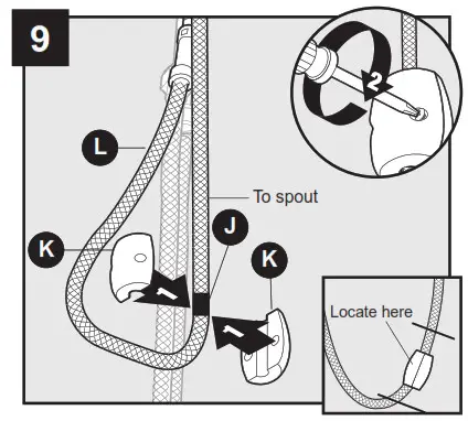 lowes FP4AF260CP Pull Down Kitchen Faucet- ASSEMBLY INSTRUCTIONS 8