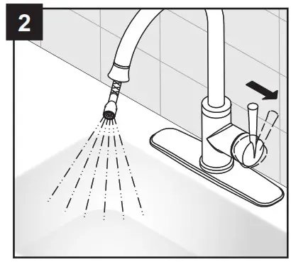 lowes FP4AF260CP Pull Down Kitchen Faucet- ASSEMBLY INSTRUCTIONS