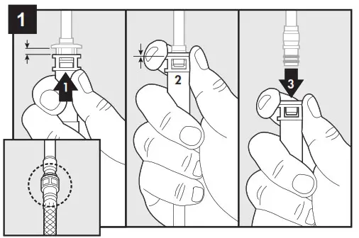 lowes FP4AF260CP Pull Down Kitchen Faucet- QUICK CONNECTOR REMOVAL
