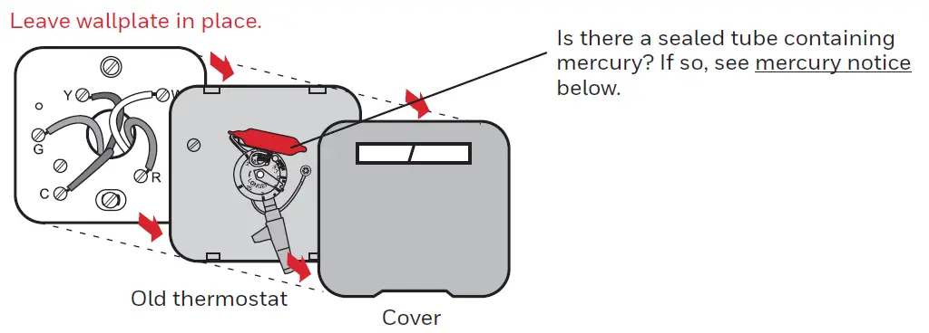 Leave wallplate in place