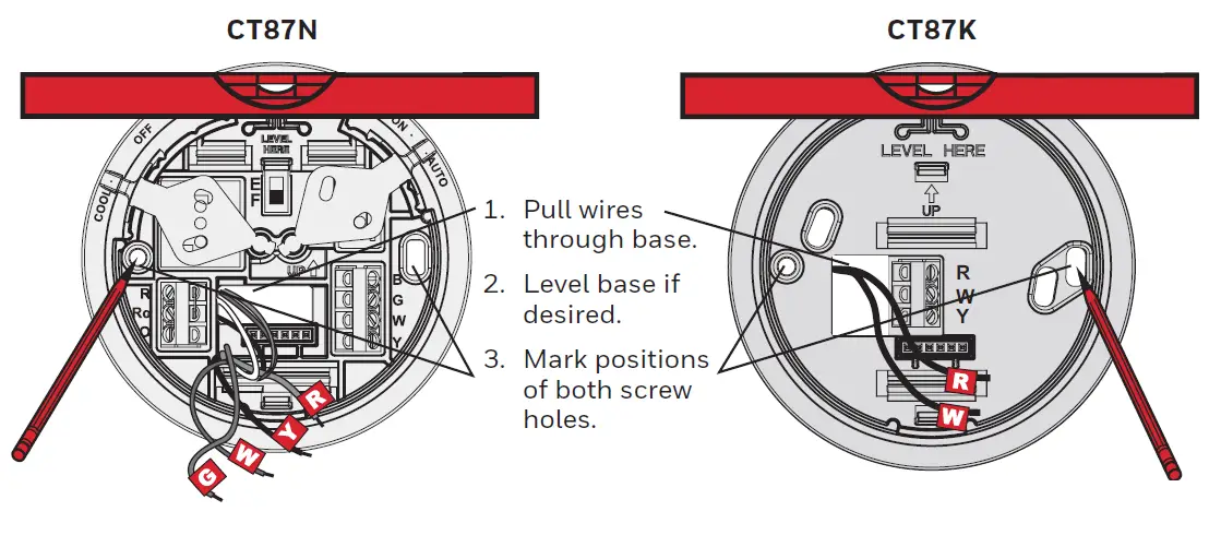 Mark mounting position