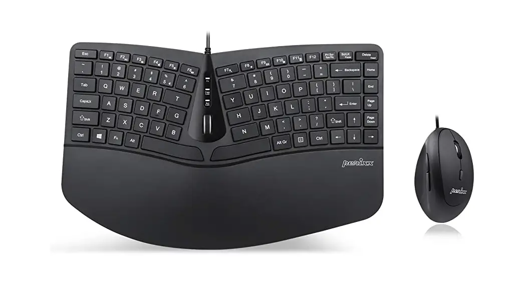 Perixx Periduo-406a Wired Mini Ergonomic Split Keyboard And Vertical Mouse Combo User Manual