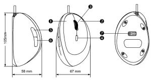 perixx PERIDUO 406A Wired Mini Ergonomic Split Keyboard-product3