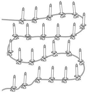 IKEA STRÅLA LED Lighting Chain with 24 Lights