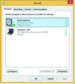 i-tec C31HDMIDPDOCKPD USB-C HDMI-Audio settings