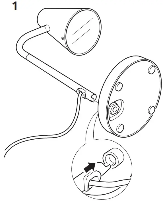 IKEA 103.257.15 FUBBLA LED Work Lamp - parts 1