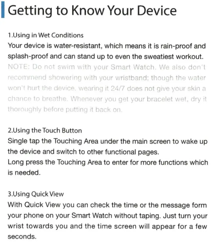 TeKKiWear AD0063 - G36 Smartwatch - Know Your Device