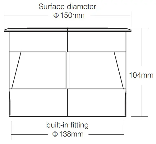MiBOXER SYS RD1 RGB CCT LED Underground Light - Subordinate