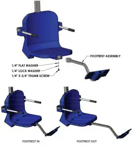 Aqua Creek F RNGR2 05 Ranger 2 Pool Lift - Footrest Installation Instructions
