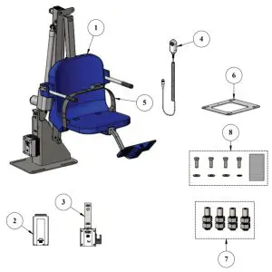 Aqua Creek F RNGR2 05 Ranger 2 Pool Lift - Ranger 2 Components