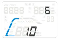 kogan Gps Car Head Up Display - Time zone