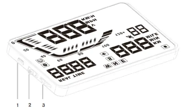 kogan Gps Car Head Up Display - overview