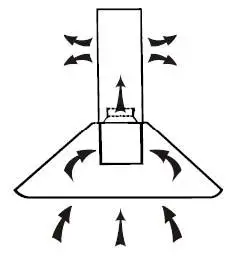 electriQ Angled Glass and Steel Designer Chimney Cooker Hood fig-3