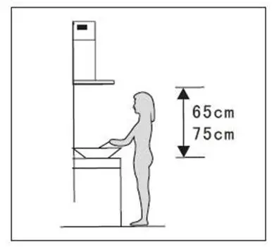 electriQ Angled Glass and Steel Designer Chimney Cooker Hood fig-4