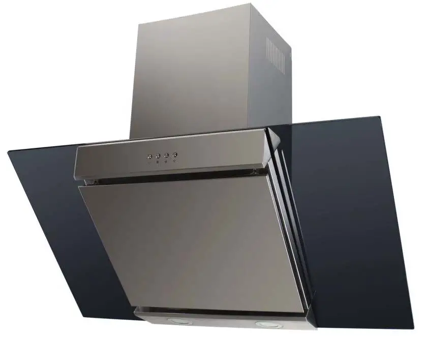 electriQ Angled Glass and Steel Designer Chimney Cooker Hood product