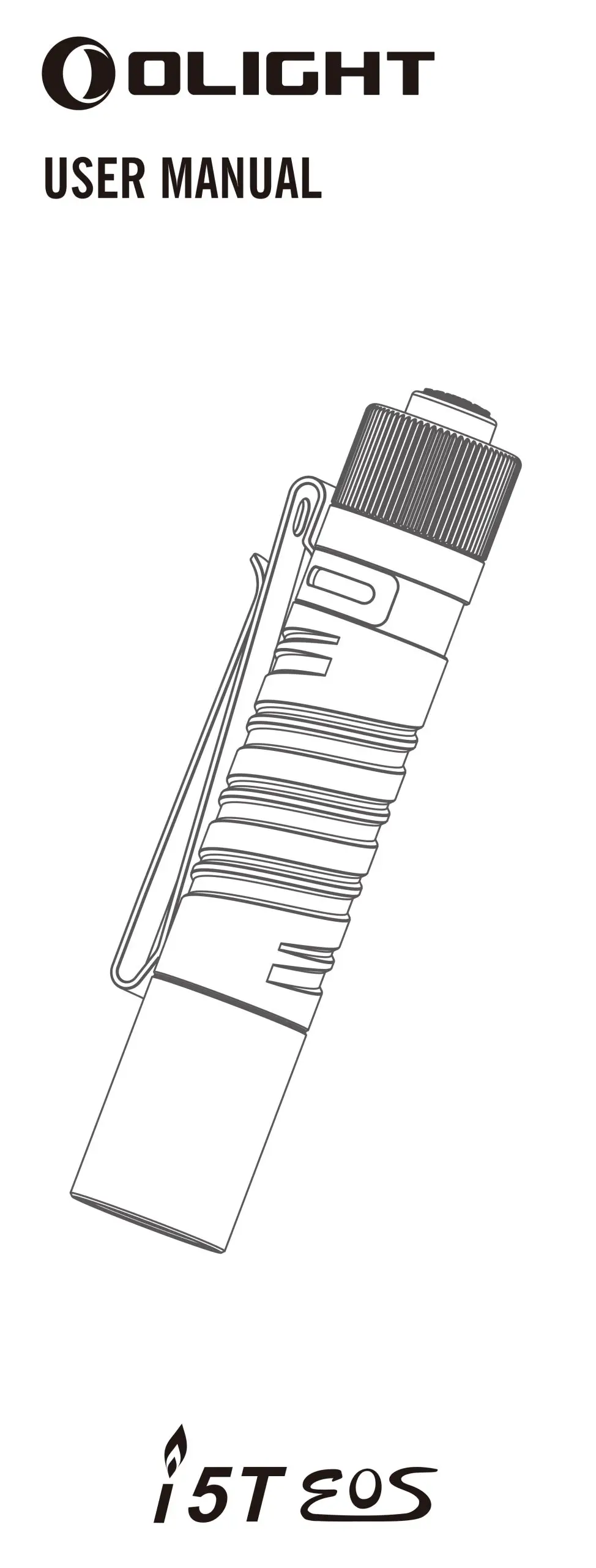 OLIGHT i5T EoS 300 Lumens Slim EDC Flashlight User Manual