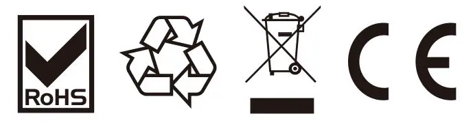 rohs, recycle, disposal, ce icon