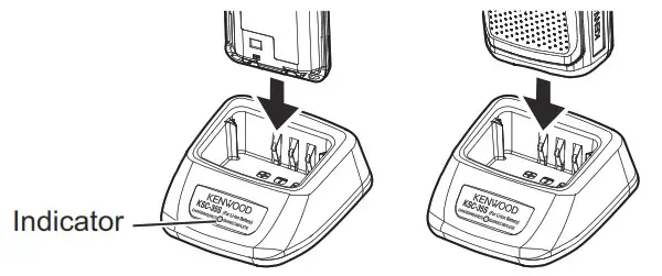 KENWOOD NX-1000 Transceiver - CHARGING THE BATTERY PACK