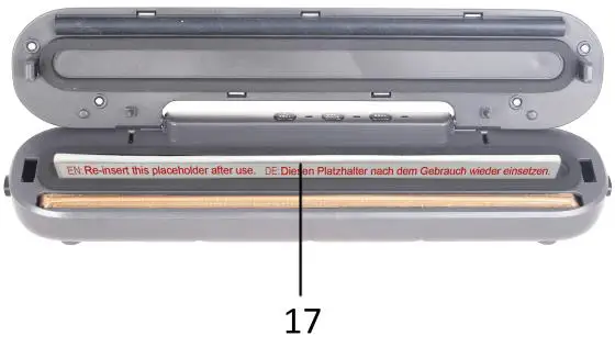 emerio VS 123947 1 Vacuum Sealer- PARTS DESCRIPTION 2