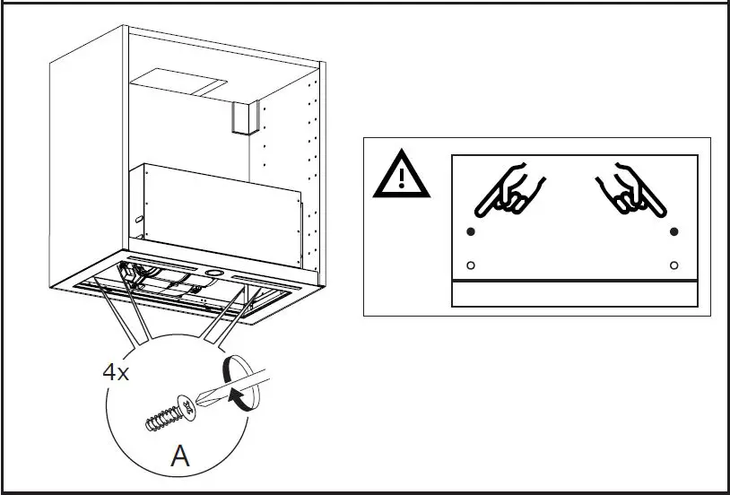 IKEA UNDERVERK Built-In Extractor Hood Instruction 4