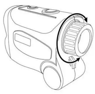 CARSON RF-650 LITEI.LIRYE 650 Yard Rangefinder Instructions - FOCUSING