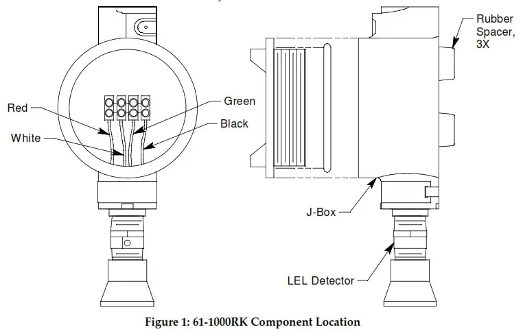 RKI INSTRUMENTS 61-1000RK Combustible Gas Detector