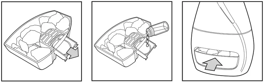 guardian technologies H1117 Salt Lamp and Humidifier with Aromatherapy Tray - DIRECTIONS
