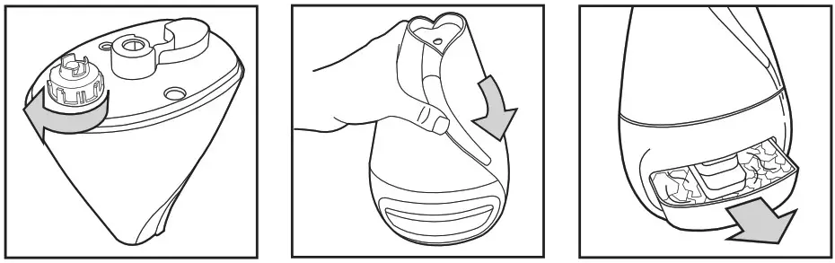 guardian technologies H1117 Salt Lamp and Humidifier with Aromatherapy Tray - tank