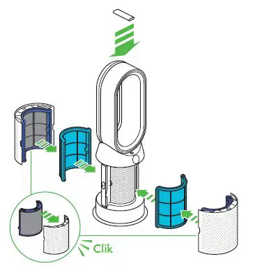 dyson HP01 Pure Hot + Cool Purifying Heater fig 5