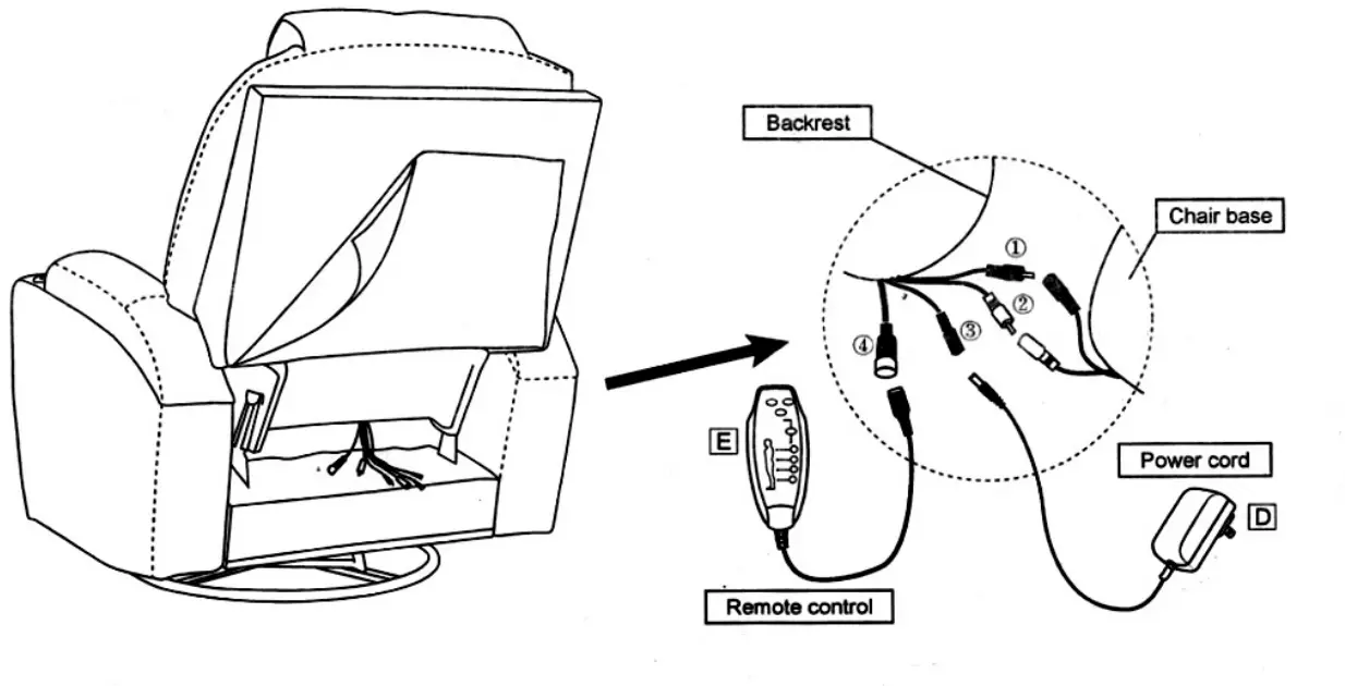 HOMEDEPOT S 6005BK Leather 8 Point Massage Chair -fig2