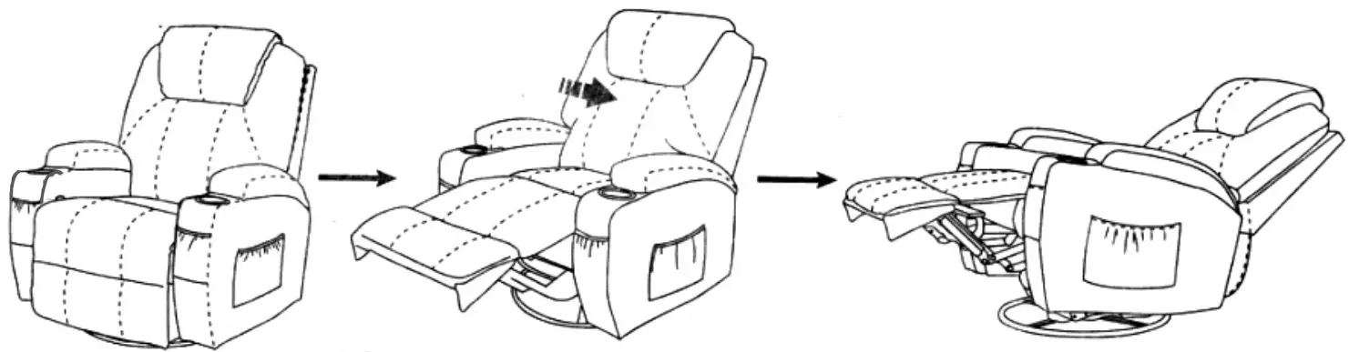 HOMEDEPOT S 6005BK Leather 8 Point Massage Chair -fig3