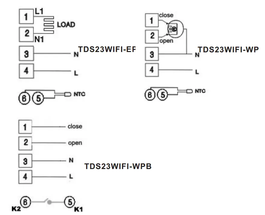 BEOK TDS23 WiFi Heating Thermostat FIG 3