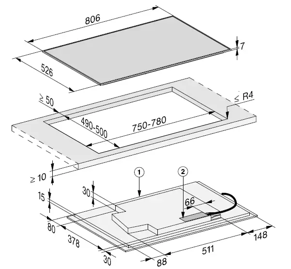 Miele-KM-7679-FR-Built-In-Induction-Hob-FIG-6