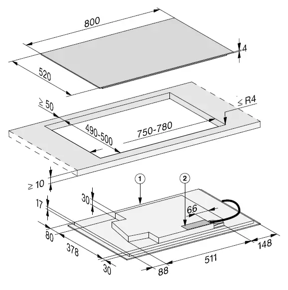 Miele-KM-7679-FR-Built-In-Induction-Hob-FIG-9
