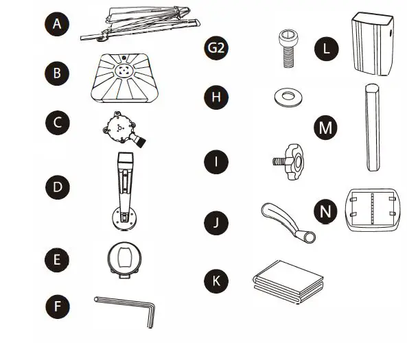 Inner Decor DMKUMH710SM31S1-Jed-11-ft- 360-Degree-Rotating-Aluminum-Outdoor-Cantilever-Solar-Lights-Offset-Umbrella-FIG-1