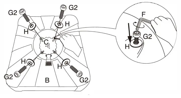 Inner Decor DMKUMH710SM31S1-Jed-11-ft- 360-Degree-Rotating-Aluminum-Outdoor-Cantilever-Solar-Lights-Offset-Umbrella-FIG-3
