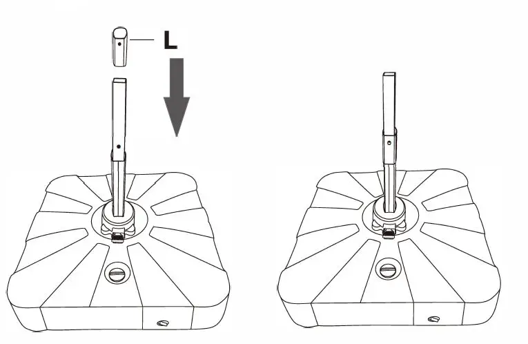 Inner Decor DMKUMH710SM31S1-Jed-11-ft- 360-Degree-Rotating-Aluminum-Outdoor-Cantilever-Solar-Lights-Offset-Umbrella-