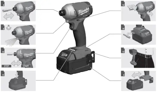 milwaukee-M18FQID-502X-18V-5.0Ah-Li-Ion-RedLithium-Brushless-Cordless-Impact-Driver-FIG-1