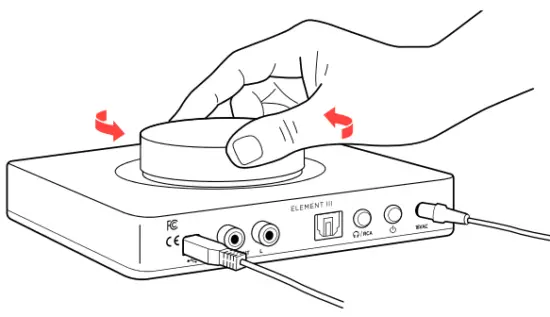 JDS Labs ELEMENT III Headphone Amplifier amp USB DAC - volume knob