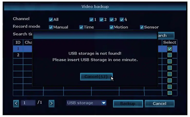 Backup videos Figure 2