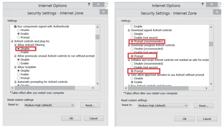 Security Settings